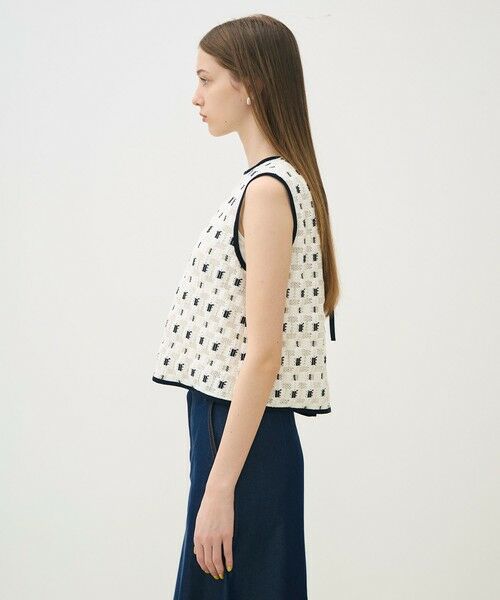 TOMORROWLAND / トゥモローランド その他トップス | ブロックトリコット フロンタブルトップス | 詳細3