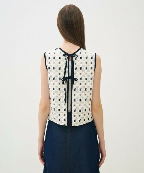 TOMORROWLAND / トゥモローランド その他トップス | ブロックトリコット フロンタブルトップス | 詳細4