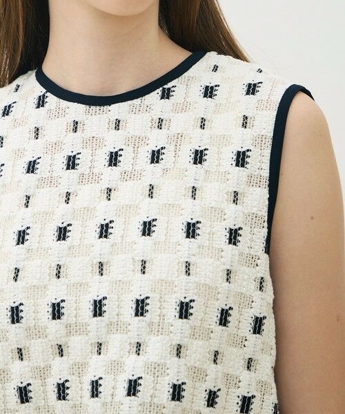 TOMORROWLAND / トゥモローランド その他トップス | ブロックトリコット フロンタブルトップス | 詳細5