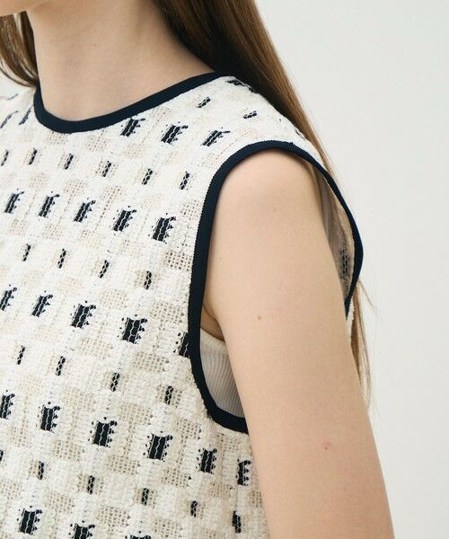 TOMORROWLAND / トゥモローランド その他トップス | ブロックトリコット フロンタブルトップス | 詳細6