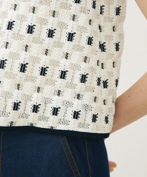 TOMORROWLAND / トゥモローランド その他トップス | ブロックトリコット フロンタブルトップス | 詳細7