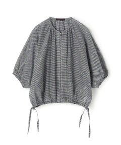 TOMORROWLAND / トゥモローランド その他トップス | ギンガムエンブロイダリー ジップアップライトブルゾン