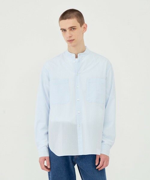 TOMORROWLAND / トゥモローランド シャツ・ブラウス | コットン バンドカラーシャツ | 詳細2