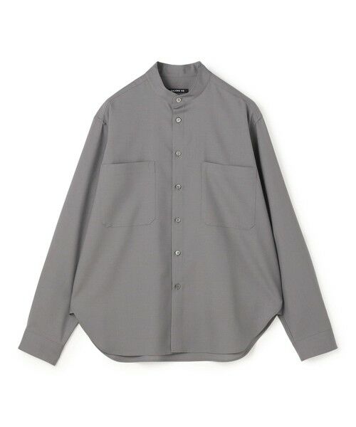 TOMORROWLAND / トゥモローランド シャツ・ブラウス | ウォッシャブルトロピカル バンドカラーシャツ（17 チャコールグレー）
