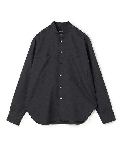TOMORROWLAND / トゥモローランド シャツ・ブラウス | ウォッシャブルトロピカル バンドカラーシャツ（18 ブラック系）