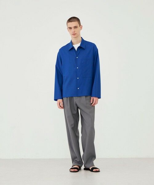 TOMORROWLAND / トゥモローランド シャツ・ブラウス | プリムウール ドロップショルダーシャツ | 詳細1