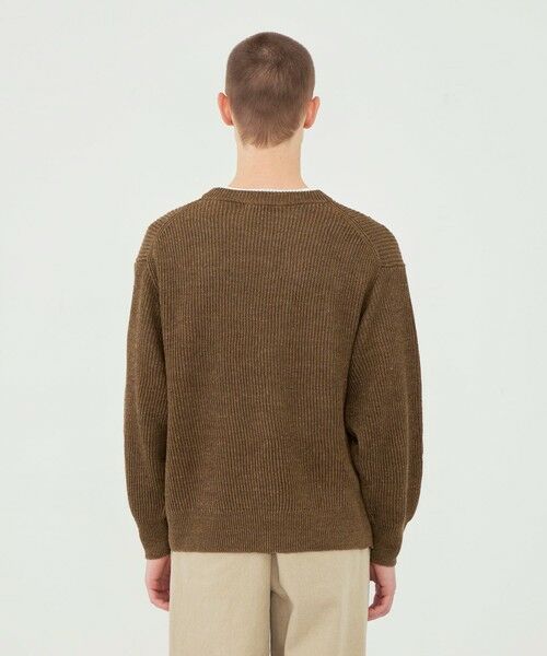 TOMORROWLAND / トゥモローランド ニット・セーター | リネンフィッシャーマンズリブ クルーネックプルオーバー | 詳細4