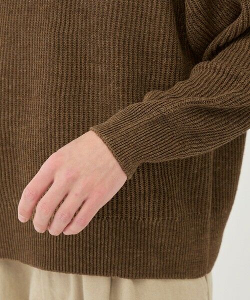 TOMORROWLAND / トゥモローランド ニット・セーター | リネンフィッシャーマンズリブ クルーネックプルオーバー | 詳細6