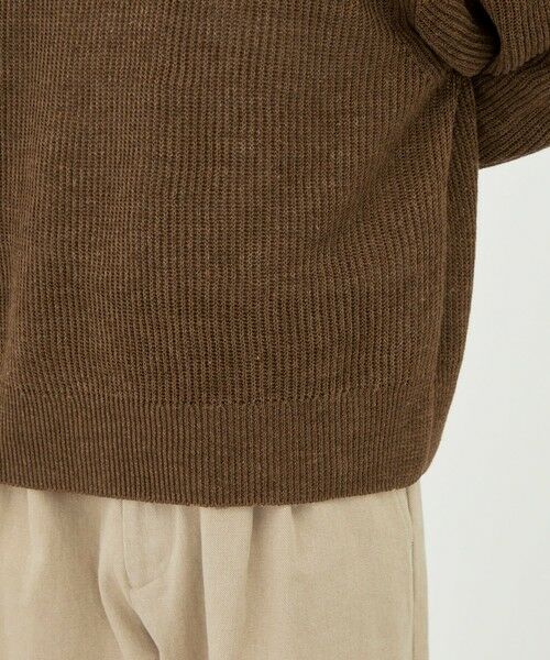 TOMORROWLAND / トゥモローランド ニット・セーター | リネンフィッシャーマンズリブ クルーネックプルオーバー | 詳細7