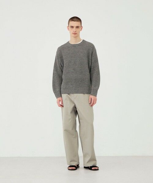 TOMORROWLAND / トゥモローランド ニット・セーター | リネンフィッシャーマンズリブ クルーネックプルオーバー | 詳細9