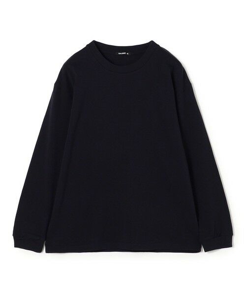 TOMORROWLAND / トゥモローランド Tシャツ | コットン吊り天竺 ロングスリーブプルオーバー（69 ネイビー）