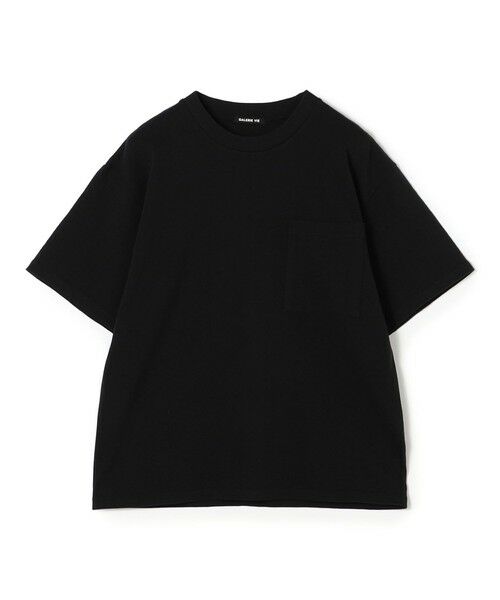 TOMORROWLAND / トゥモローランド Tシャツ | コットン吊り天竺 ハーフスリーブプルオーバー（19 ブラック）