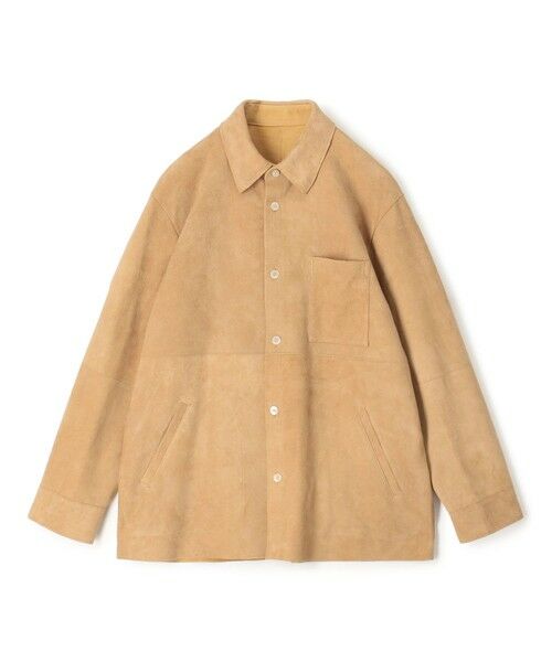 TOMORROWLAND / トゥモローランド レザーブルゾン・ジャケット | ダウニーラムスエード シャツブルゾン（43 ベージュ）