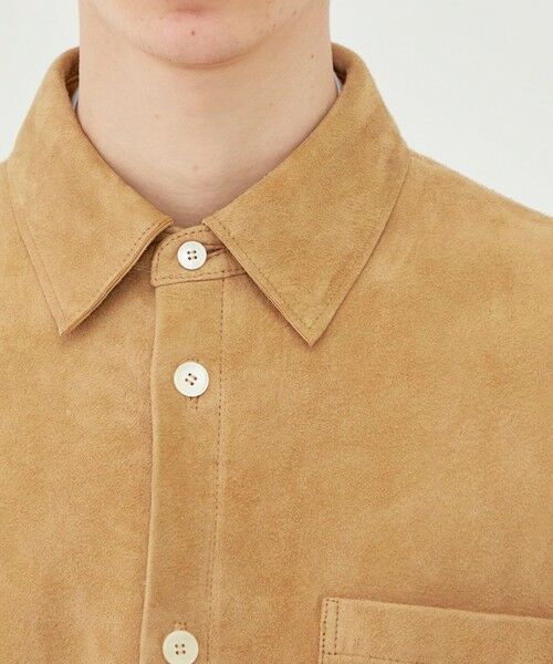 TOMORROWLAND / トゥモローランド レザーブルゾン・ジャケット | ダウニーラムスエード シャツブルゾン | 詳細6