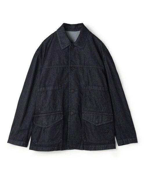 TOMORROWLAND / トゥモローランド Gジャン・デニムジャケット | ピマコットンデニム ハンティングジャケット（69 ネイビー）