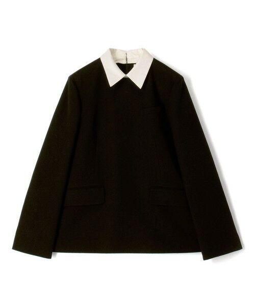 TOMORROWLAND / トゥモローランド シャツ・ブラウス | ウールジョーゼット プルオーバーブラウス（19 ブラック）