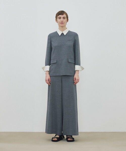 TOMORROWLAND / トゥモローランド シャツ・ブラウス | ウールジョーゼット プルオーバーブラウス | 詳細1