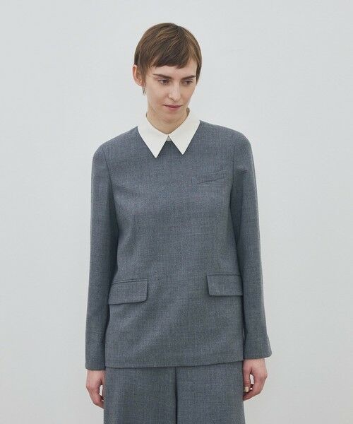 TOMORROWLAND / トゥモローランド シャツ・ブラウス | ウールジョーゼット プルオーバーブラウス | 詳細2