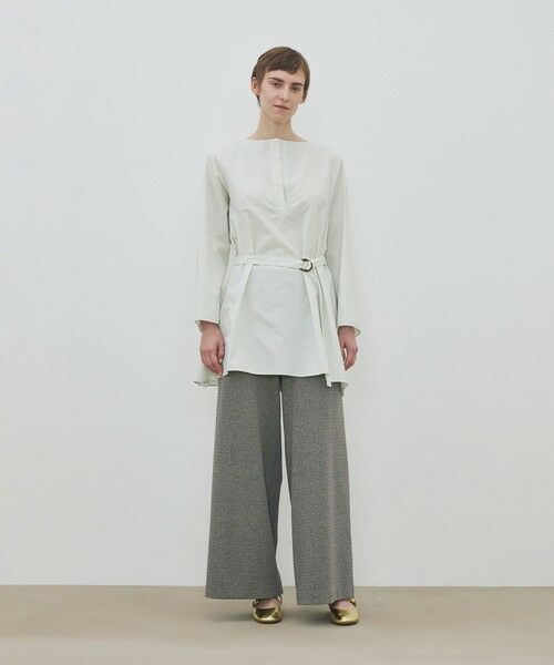 TOMORROWLAND / トゥモローランド チュニック | スビンコットン ボリュームベルテッドチュニック | 詳細1