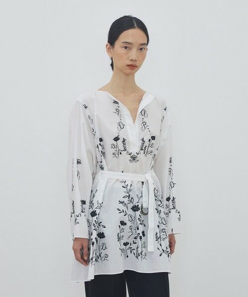 TOMORROWLAND / トゥモローランド シャツ・ブラウス | ボタニカルシークエンス ボリュームベルテッドチュニックブラウス | 詳細3