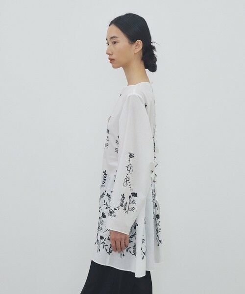 TOMORROWLAND / トゥモローランド シャツ・ブラウス | ボタニカルシークエンス ボリュームベルテッドチュニックブラウス | 詳細4