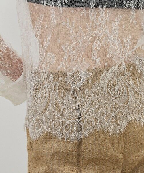 TOMORROWLAND / トゥモローランド シャツ・ブラウス | フレンチレース クルーネックブラウス | 詳細7