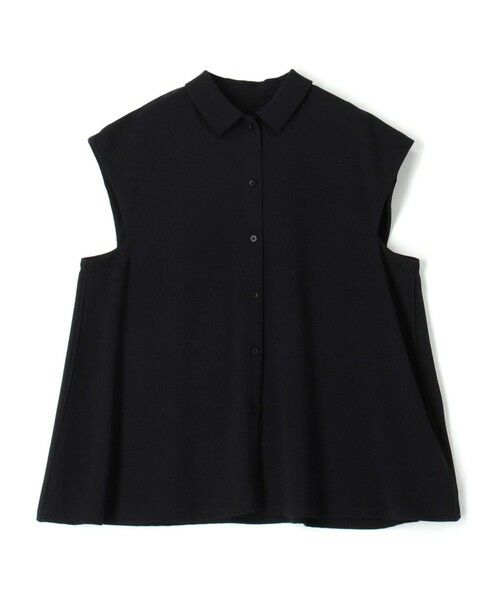 TOMORROWLAND / トゥモローランド シャツ・ブラウス | 【WEB先行予約】ジャージーライクジョーゼット フレアブラウス（69 ネイビー）