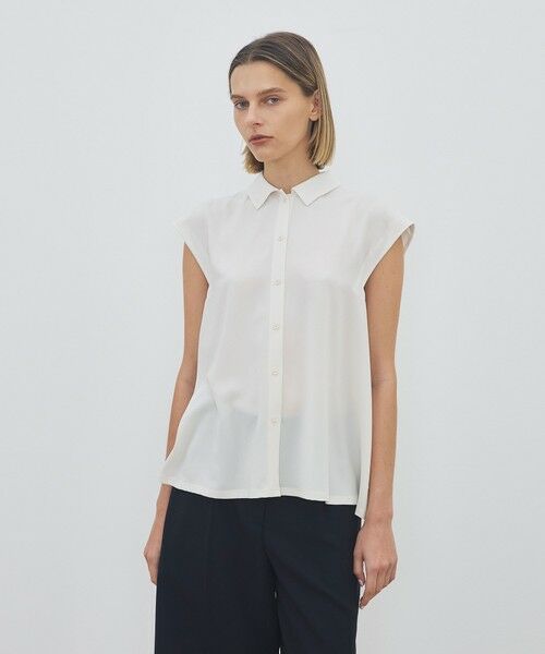 TOMORROWLAND / トゥモローランド シャツ・ブラウス | 【WEB先行予約】ジャージーライクジョーゼット フレアブラウス | 詳細2