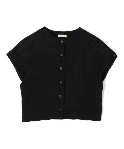 TOMORROWLAND / トゥモローランド シャツ・ブラウス | 【WEB先行予約】 ソフトサテン フロントオープントップス（19 ブラック）