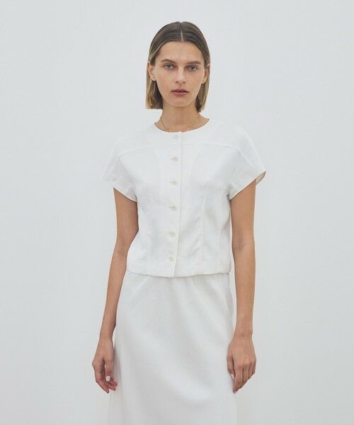 TOMORROWLAND / トゥモローランド シャツ・ブラウス | 【WEB先行予約】 ソフトサテン フロントオープントップス | 詳細2