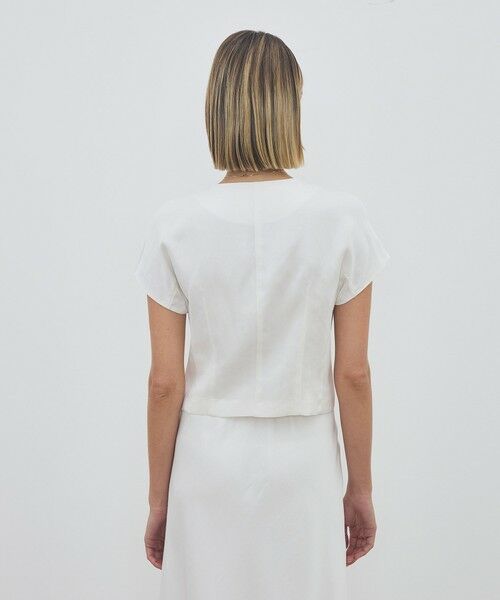 TOMORROWLAND / トゥモローランド シャツ・ブラウス | 【WEB先行予約】 ソフトサテン フロントオープントップス | 詳細4