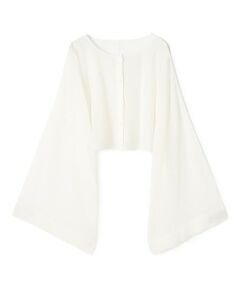 TOMORROWLAND / トゥモローランド カーディガン・ボレロ | ハイツイストウールポリエステル クロップドショールカーディガン