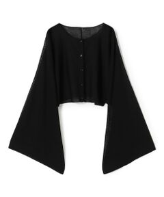 TOMORROWLAND / トゥモローランド カーディガン・ボレロ | ハイツイストウールポリエステル クロップドショールカーディガン