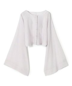 TOMORROWLAND / トゥモローランド カーディガン・ボレロ | ハイツイストウールポリエステル クロップドショールカーディガン
