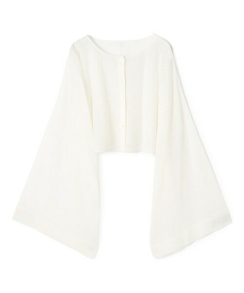 TOMORROWLAND / トゥモローランド カーディガン・ボレロ | ハイツイストウールポリエステル クロップドショールカーディガン（11 ホワイト）