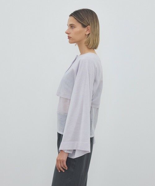 TOMORROWLAND / トゥモローランド カーディガン・ボレロ | ハイツイストウールポリエステル クロップドショールカーディガン | 詳細4