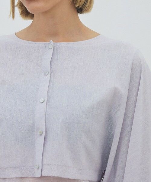 TOMORROWLAND / トゥモローランド カーディガン・ボレロ | ハイツイストウールポリエステル クロップドショールカーディガン | 詳細6