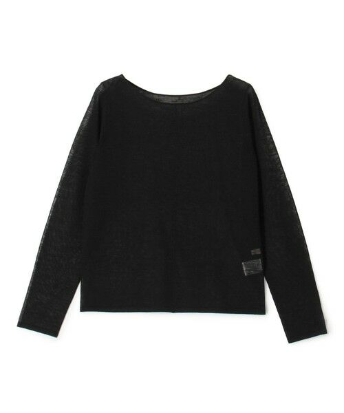 TOMORROWLAND / トゥモローランド ニット・セーター | ハイツイストウールポリエステル ラウンドネックプルオーバー（19 ブラック）