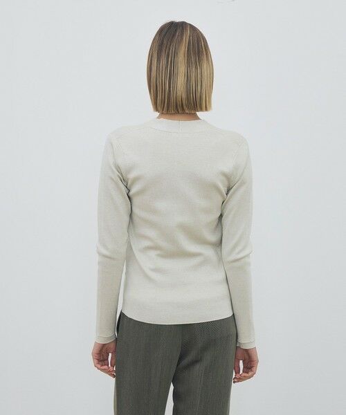 TOMORROWLAND / トゥモローランド カーディガン・ボレロ | ハイツイストシルクストレッチ Vネックカーディガン | 詳細4