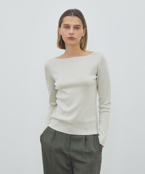 TOMORROWLAND / トゥモローランド ニット・セーター | ハイツイストシルクストレッチ フロンタブルプルオーバー | 詳細2