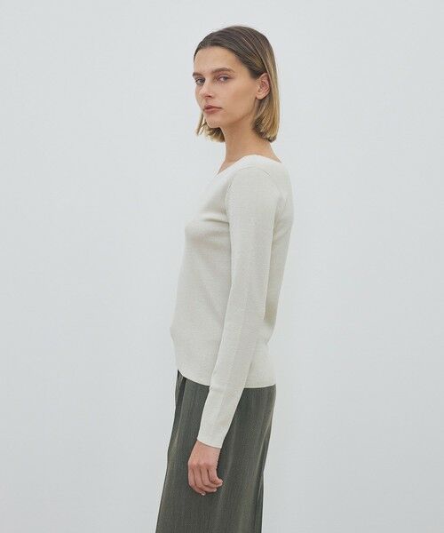 TOMORROWLAND / トゥモローランド ニット・セーター | ハイツイストシルクストレッチ フロンタブルプルオーバー | 詳細4