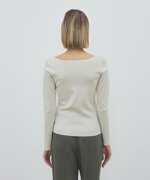 TOMORROWLAND / トゥモローランド ニット・セーター | ハイツイストシルクストレッチ フロンタブルプルオーバー | 詳細5