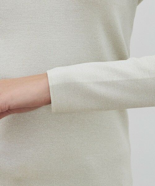 TOMORROWLAND / トゥモローランド ニット・セーター | ハイツイストシルクストレッチ フロンタブルプルオーバー | 詳細7