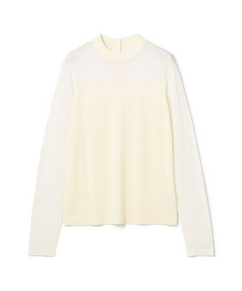 TOMORROWLAND / トゥモローランド ニット・セーター | ハイツイストシルクストレッチ ハイネックプルオーバー（11 ホワイト）