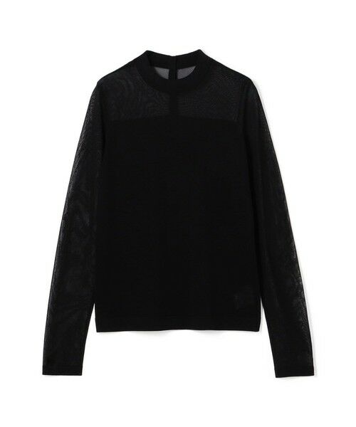 TOMORROWLAND / トゥモローランド ニット・セーター | ハイツイストシルクストレッチ ハイネックプルオーバー（19 ブラック）
