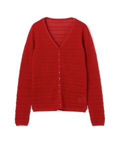 TOMORROWLAND / トゥモローランド カーディガン・ボレロ | コットンポリエステルアセテートリブ Vネックカーディガン