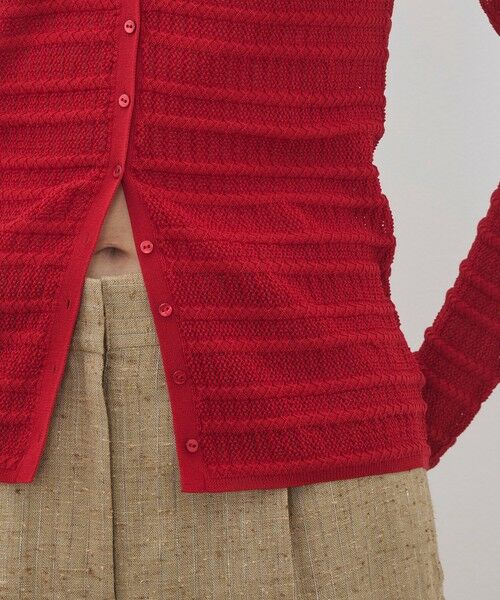 TOMORROWLAND / トゥモローランド カーディガン・ボレロ | コットンポリエステルアセテートリブ Vネックカーディガン | 詳細7