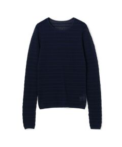 TOMORROWLAND / トゥモローランド ニット・セーター | コットンポリエステルアセテートリブ ラウンドネックプルオーバー