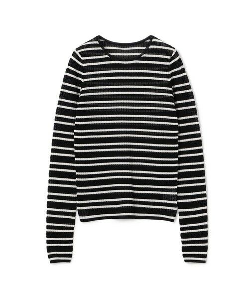 TOMORROWLAND / トゥモローランド ニット・セーター | コットンポリエステルアセテートリブ ラウンドネックプルオーバー(16 グレー系)