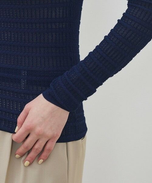 TOMORROWLAND / トゥモローランド ニット・セーター | コットンポリエステルアセテートリブ ラウンドネックプルオーバー | 詳細6